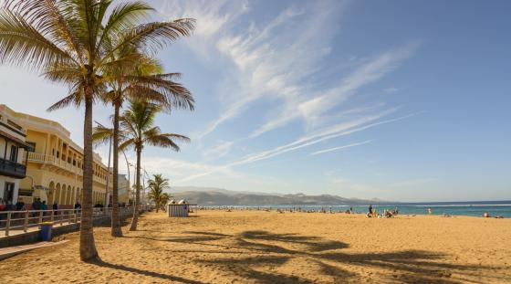 Canteras-stranden i Las Palmas