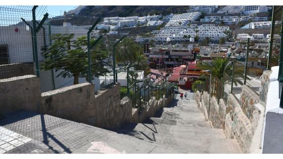 Renoverer trapper i Puerto Rico på Gran Canaria.