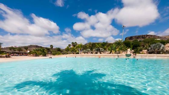 Aqualand Maspalomas på Gran Canaria er et populært badeland.