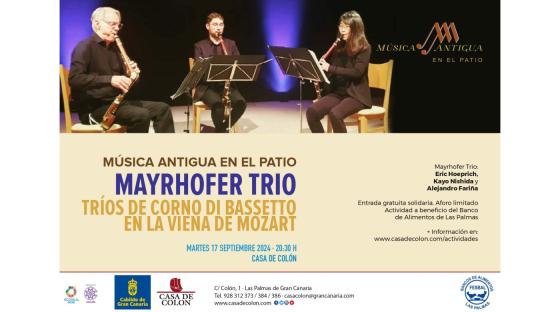 Bilde av de tre musikerne fra Mayrhofer trio