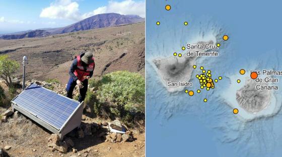 Installerer flere seismiske målestasjoner på Kanariøyene.