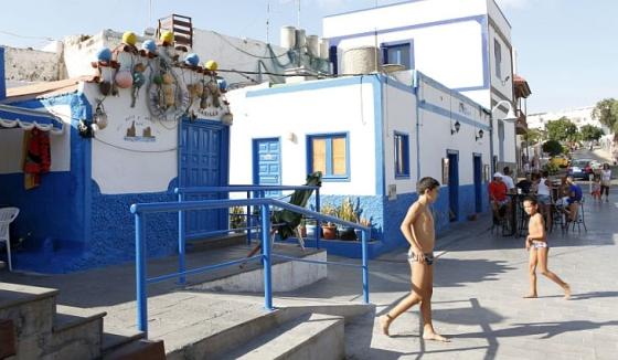 Boligstrøk i Agaete, Gran Canaria. 