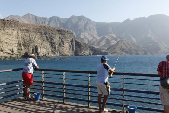 Fiskere i Agaete, Gran Canaria.