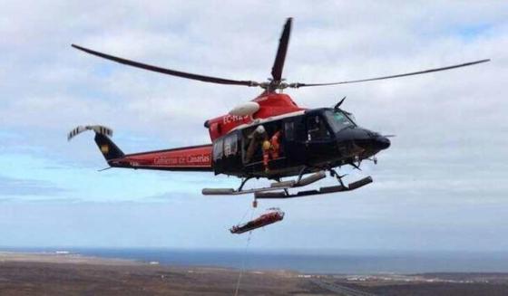 Helikopterredning på Kanariøyene.