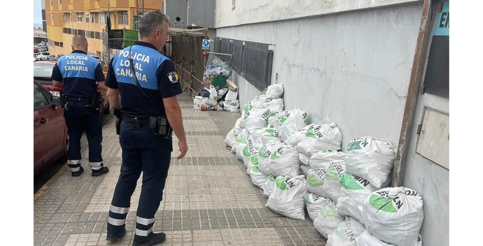 Ulovlig dumping av søppel i Las Palmas.