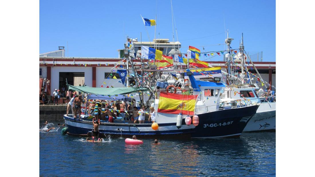 Fiesta del Carmen i Puerto de Mogan.